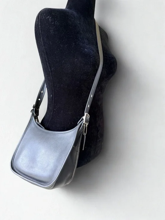 Coach Navy and Black Leather Crossbody Bag - Picture 2 of 7